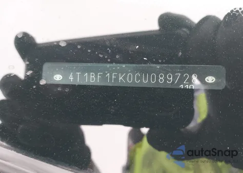 2012 Toyota Camry Se из США, поврежденный, VIN 4T1BF1FK0CU089728